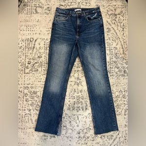 Zara high waisted boot cut denim jeans